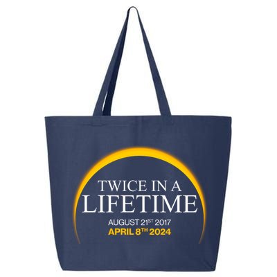 Twice In A Lifetime Total Solar Eclipse April 8 2024 25L Jumbo Tote