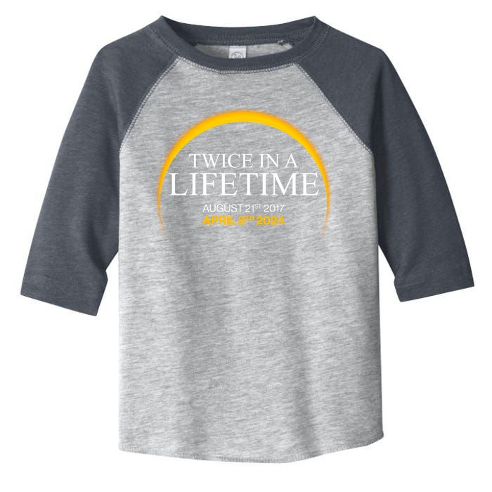 Twice In A Lifetime Total Solar Eclipse April 8 2024 Toddler Fine Jersey T-Shirt