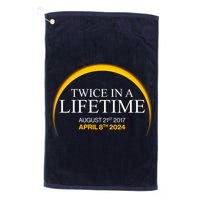 Twice In A Lifetime Total Solar Eclipse April 8 2024 Golf Towel
