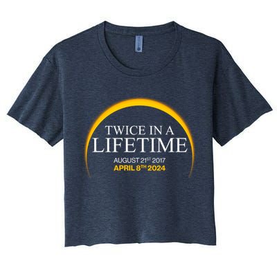 Twice In A Lifetime Total Solar Eclipse April 8 2024 Crop Top