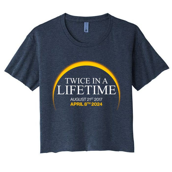 Twice In A Lifetime Total Solar Eclipse April 8 2024 Crop Top