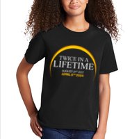 Twice In A Lifetime Total Solar Eclipse April 8 2024 Kids T-Shirt