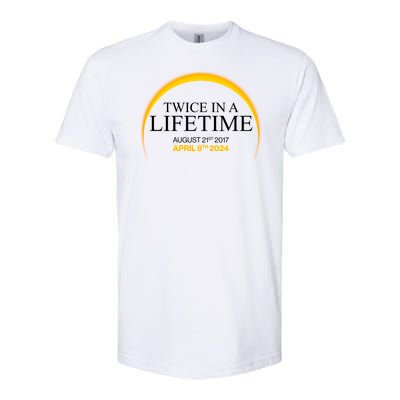 Twice In A Lifetime Total Solar Eclipse April 8 2024 Softstyle CVC T-Shirt