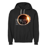 Twice in a Lifetime Totality Solar Eclipse 2017 & 2024 Garment-Dyed Fleece Hoodie