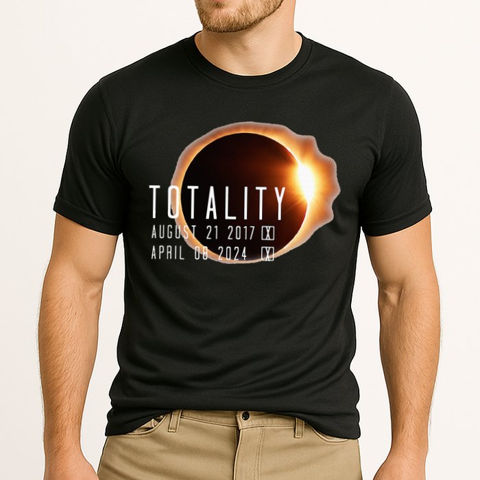 Twice in a Lifetime Totality Solar Eclipse 2017 & 2024 Performance Shirt