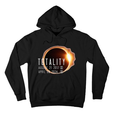 Twice in a Lifetime Totality Solar Eclipse 2017 & 2024 Hoodie