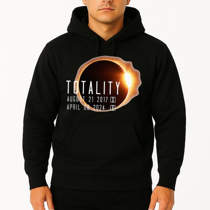 Twice in a Lifetime Totality Solar Eclipse 2017 & 2024 Hoodie