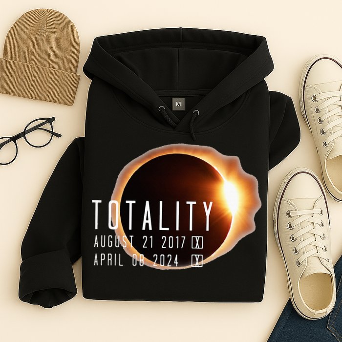 Twice in a Lifetime Totality Solar Eclipse 2017 & 2024 Hoodie