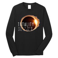 Twice in a Lifetime Totality Solar Eclipse 2017 & 2024 Long Sleeve Shirt