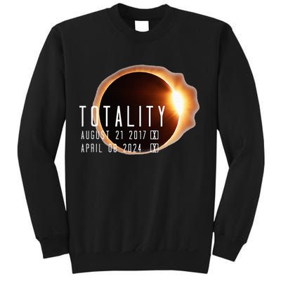 Twice in a Lifetime Totality Solar Eclipse 2017 & 2024 Sweatshirt