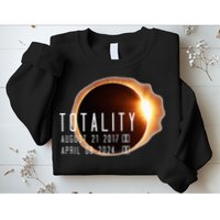Twice in a Lifetime Totality Solar Eclipse 2017 & 2024 Sweatshirt