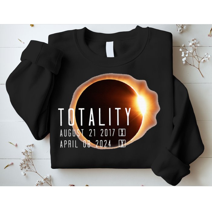 Twice in a Lifetime Totality Solar Eclipse 2017 & 2024 Sweatshirt