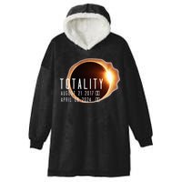 Twice in a Lifetime Totality Solar Eclipse 2017 & 2024 Hooded Wearable Blanket