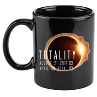 Twice in a Lifetime Totality Solar Eclipse 2017 & 2024 11oz C Handle Ceramic Mug