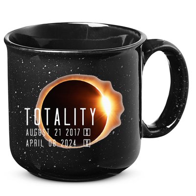 Twice in a Lifetime Totality Solar Eclipse 2017 & 2024 15oz Campfire Ceramic Mug
