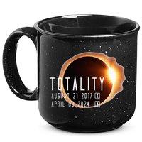 Twice in a Lifetime Totality Solar Eclipse 2017 & 2024 15oz Campfire Ceramic Mug