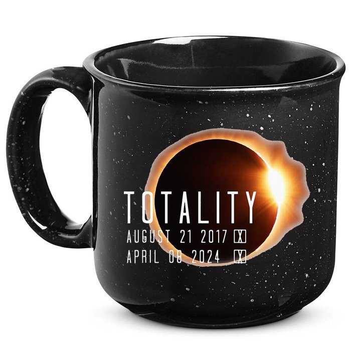 Twice in a Lifetime Totality Solar Eclipse 2017 & 2024 15oz Campfire Ceramic Mug