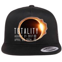 Twice in a Lifetime Totality Solar Eclipse 2017 & 2024 Flatbill Hat