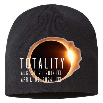 Twice in a Lifetime Totality Solar Eclipse 2017 & 2024 Sustainable Beanie