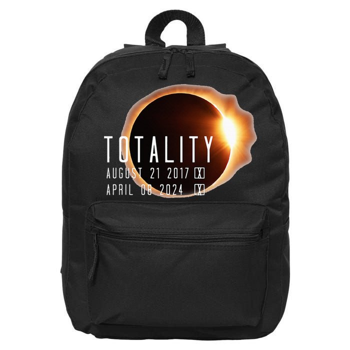 Twice in a Lifetime Totality Solar Eclipse 2017 & 2024 16 in Basic Backpack