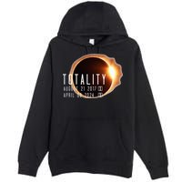 Twice in a Lifetime Totality Solar Eclipse 2017 & 2024 Premium Pullover Hoodie