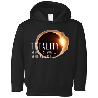 Twice in a Lifetime Totality Solar Eclipse 2017 & 2024 Toddler Hoodie