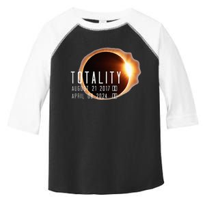 Twice in a Lifetime Totality Solar Eclipse 2017 & 2024 Toddler Fine Jersey T-Shirt