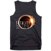 Twice in a Lifetime Totality Solar Eclipse 2017 & 2024 Tank Top