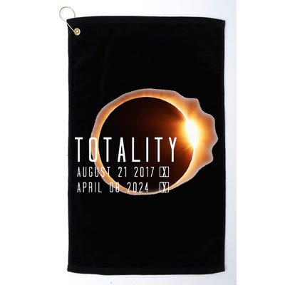 Twice in a Lifetime Totality Solar Eclipse 2017 & 2024 Golf Towel