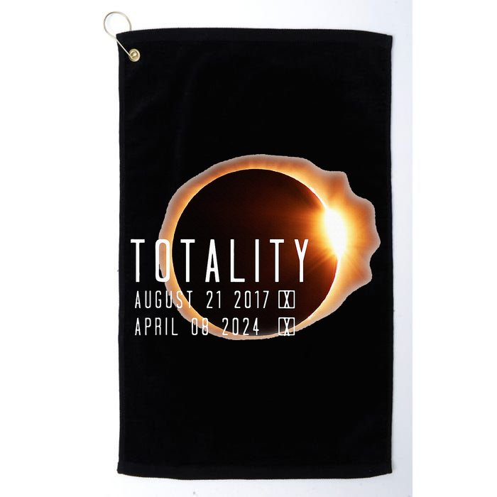 Twice in a Lifetime Totality Solar Eclipse 2017 & 2024 Golf Towel