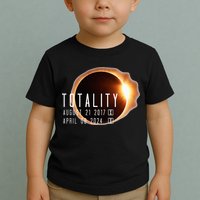 Twice in a Lifetime Totality Solar Eclipse 2017 & 2024 Toddler T-Shirt