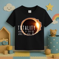 Twice in a Lifetime Totality Solar Eclipse 2017 & 2024 Toddler T-Shirt