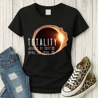 Twice in a Lifetime Totality Solar Eclipse 2017 & 2024 Womens T-Shirt