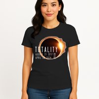 Twice in a Lifetime Totality Solar Eclipse 2017 & 2024 Womens T-Shirt