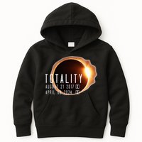 Twice in a Lifetime Totality Solar Eclipse 2017 & 2024 Kids Hoodie