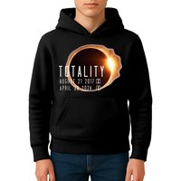 Twice in a Lifetime Totality Solar Eclipse 2017 & 2024 Kids Hoodie