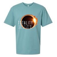 Twice in a Lifetime Totality Solar Eclipse 2017 & 2024 Sueded Cloud Jersey T-Shirt