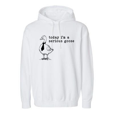 Today IM A Serious Goose Garment-Dyed Fleece Hoodie