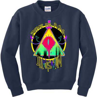 Time Is An Illusion Kids Sweatshirt