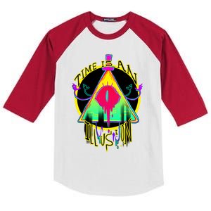 Time Is An Illusion Kids Colorblock Raglan Jersey