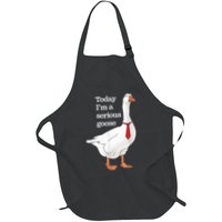 Today I Am A Serious Goose Funny Oddly Specific Dank Meme Full-Length Apron With Pockets