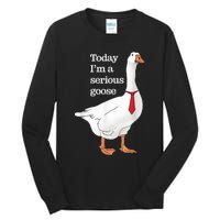 Today I Am A Serious Goose Funny Oddly Specific Dank Meme Tall Long Sleeve T-Shirt