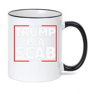 Trump Is A Scab 11oz Black Color Changing Mug