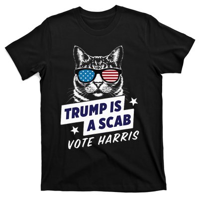 Trump Is A Scab Vote Harris 2024 T-Shirt