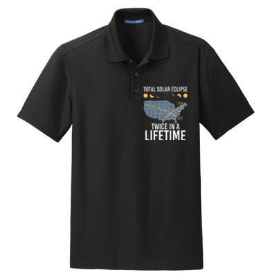 Twice In A Lifetime Solar Eclipse 2024 Total Eclipse Dry Zone Grid Polo