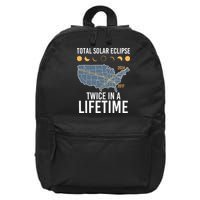 Twice In A Lifetime Solar Eclipse 2024 Total Eclipse 16 in Basic Backpack