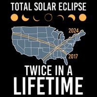 Twice In A Lifetime Solar Eclipse 2024 Total Eclipse 16 in Basic Backpack