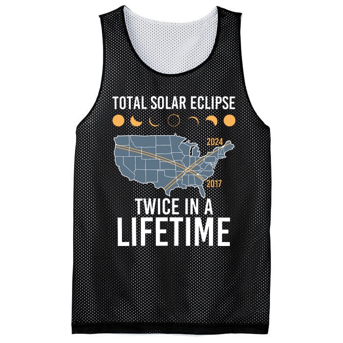 Twice In A Lifetime Solar Eclipse 2024 Total Eclipse Mesh Reversible Basketball Jersey Tank