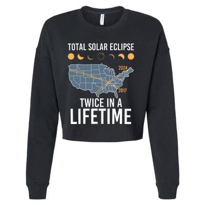 Twice In A Lifetime Solar Eclipse 2024 Total Eclipse Cropped Pullover Crew