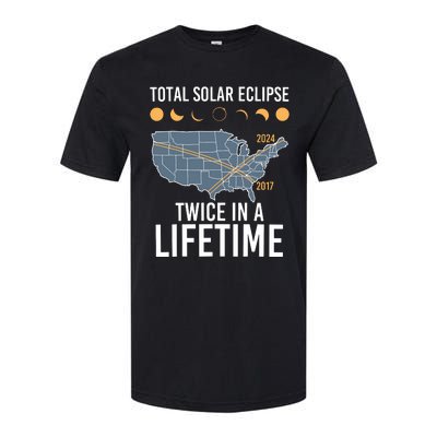 Twice In A Lifetime Solar Eclipse 2024 Total Eclipse Softstyle CVC T-Shirt